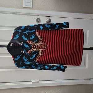 Miu Miu 100% Silk Jeweled Crystal Dress